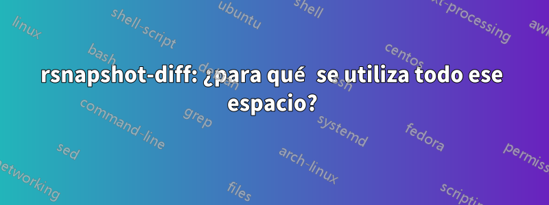 rsnapshot-diff: ¿para qué se utiliza todo ese espacio?