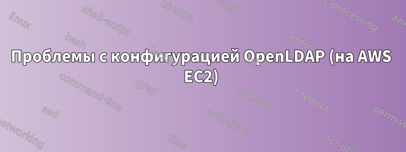 Проблемы с конфигурацией OpenLDAP (на AWS EC2)