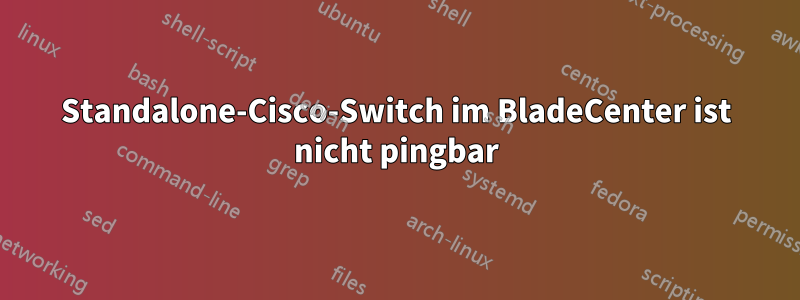 Standalone-Cisco-Switch im BladeCenter ist nicht pingbar