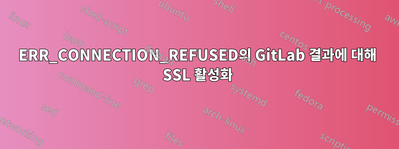 ERR_CONNECTION_REFUSED의 GitLab 결과에 대해 SSL 활성화