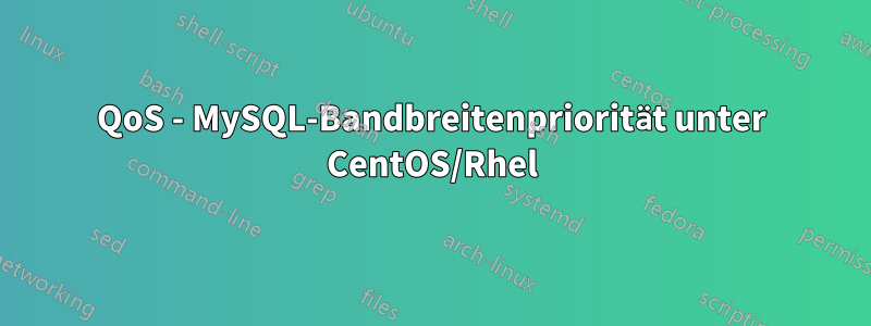 QoS - MySQL-Bandbreitenpriorität unter CentOS/Rhel