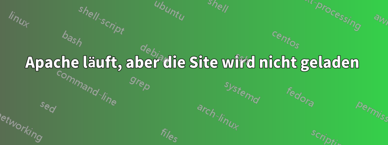 Apache läuft, aber die Site wird nicht geladen