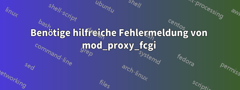 Benötige hilfreiche Fehlermeldung von mod_proxy_fcgi