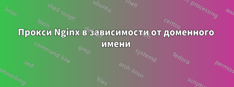 Прокси Nginx в зависимости от доменного имени