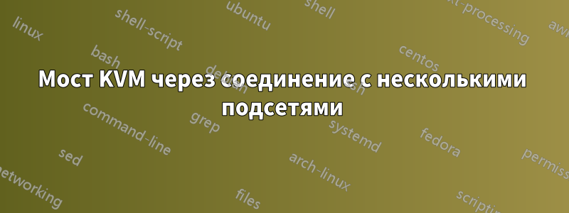 Мост KVM через соединение с несколькими подсетями