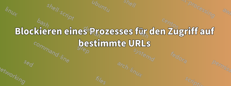 Blockieren eines Prozesses für den Zugriff auf bestimmte URLs