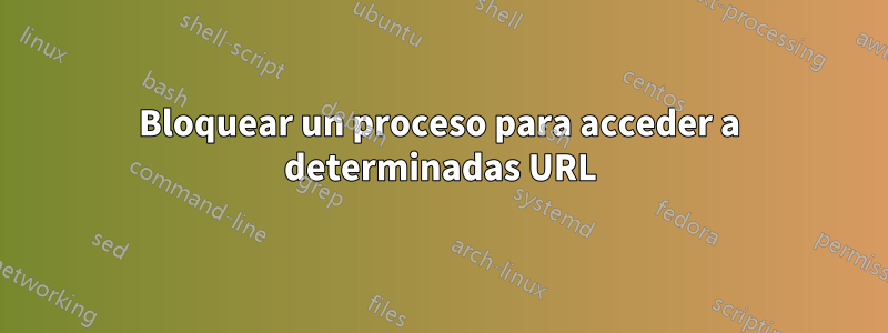 Bloquear un proceso para acceder a determinadas URL