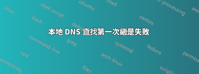 本地 DNS 查找第一次總是失敗