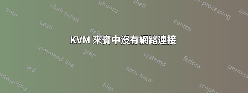 KVM 來賓中沒有網路連接