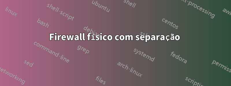 Firewall físico com separação