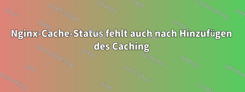 Nginx-Cache-Status fehlt auch nach Hinzufügen des Caching