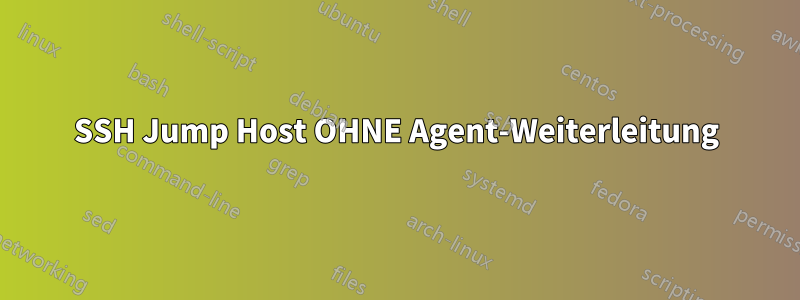 SSH Jump Host OHNE Agent-Weiterleitung