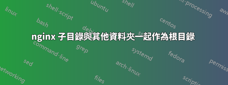 nginx 子目錄與其他資料夾一起作為根目錄