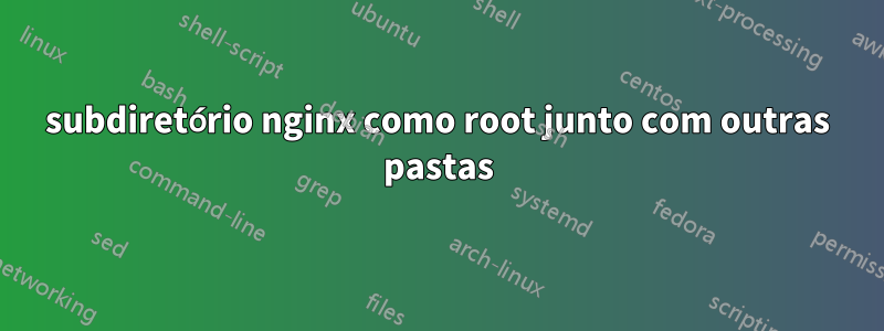 subdiretório nginx como root junto com outras pastas