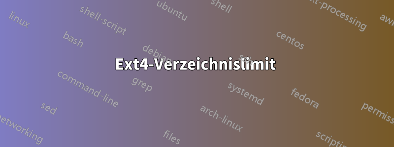 Ext4-Verzeichnislimit