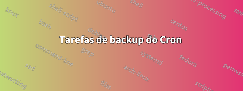 Tarefas de backup do Cron