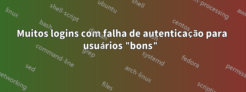 Muitos logins com falha de autenticação para usuários "bons"