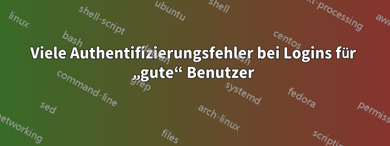 Viele Authentifizierungsfehler bei Logins für „gute“ Benutzer