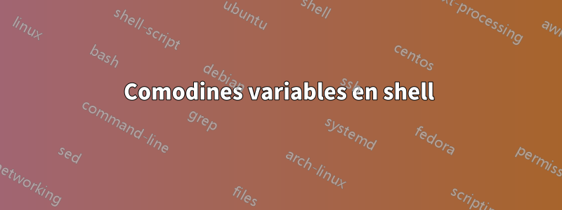 Comodines variables en shell