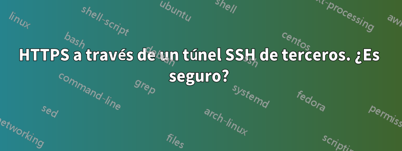 HTTPS a través de un túnel SSH de terceros. ¿Es seguro?