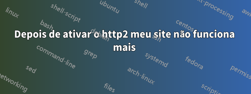 Depois de ativar o http2 meu site não funciona mais