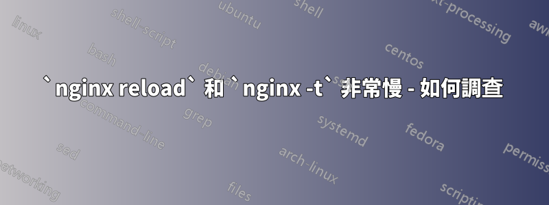 `nginx reload` 和 `nginx -t` 非常慢 - 如何調查