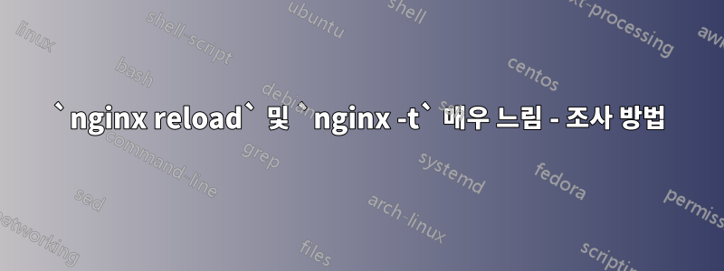 `nginx reload` 및 `nginx -t` 매우 느림 - 조사 방법