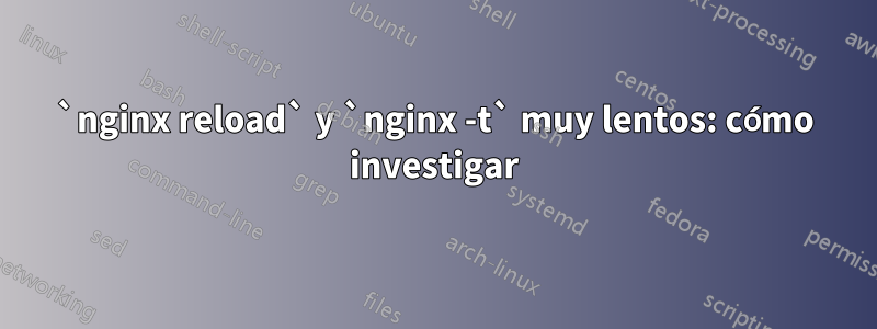 `nginx reload` y `nginx -t` muy lentos: cómo investigar