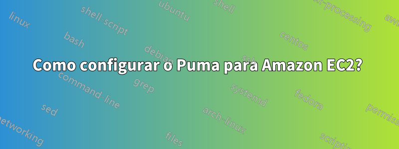 Como configurar o Puma para Amazon EC2?