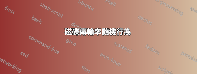 磁碟傳輸率隨機行為