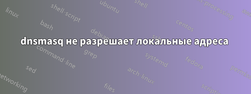 dnsmasq не разрешает локальные адреса