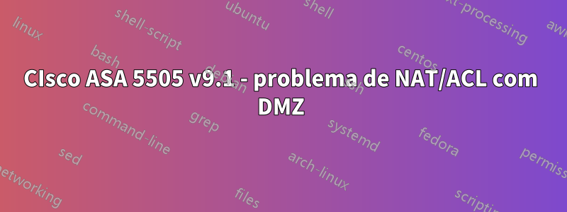 CIsco ASA 5505 v9.1 - problema de NAT/ACL com DMZ