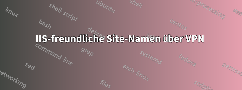 IIS-freundliche Site-Namen über VPN