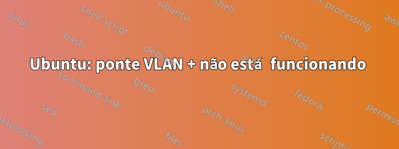 Ubuntu: ponte VLAN + não está funcionando