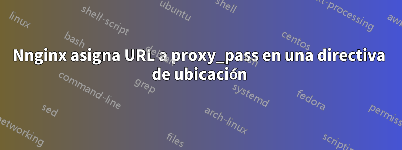 Nnginx asigna URL a proxy_pass en una directiva de ubicación