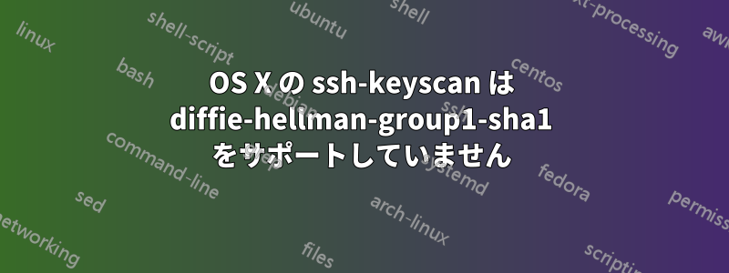 OS X の ssh-keyscan は diffie-hellman-group1-sha1 をサポートしていません