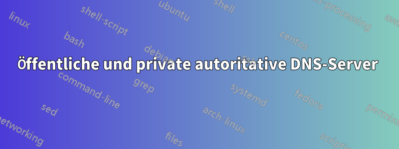Öffentliche und private autoritative DNS-Server