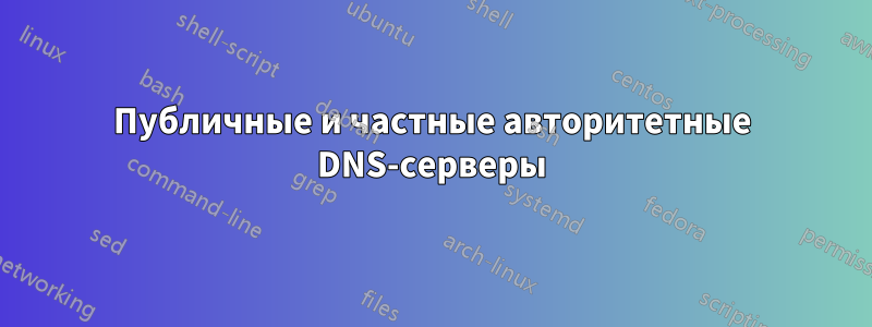 Публичные и частные авторитетные DNS-серверы
