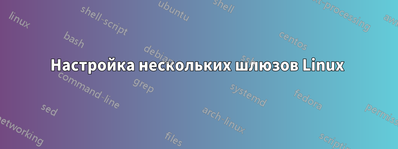 Настройка нескольких шлюзов Linux