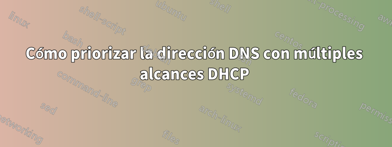 Cómo priorizar la dirección DNS con múltiples alcances DHCP