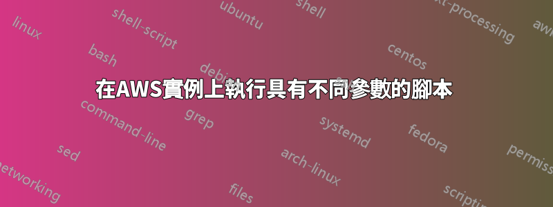 在AWS實例上執行具有不同參數的腳本