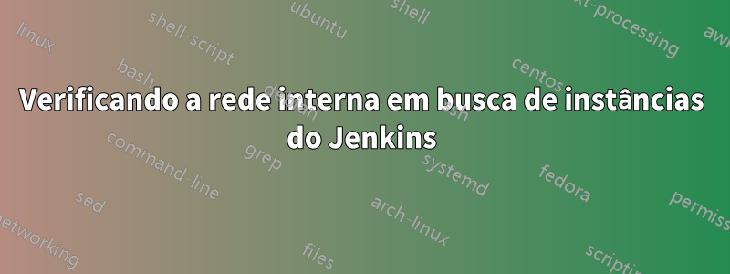 Verificando a rede interna em busca de instâncias do Jenkins