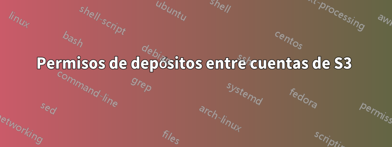 Permisos de depósitos entre cuentas de S3