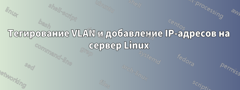 Тегирование VLAN и добавление IP-адресов на сервер Linux