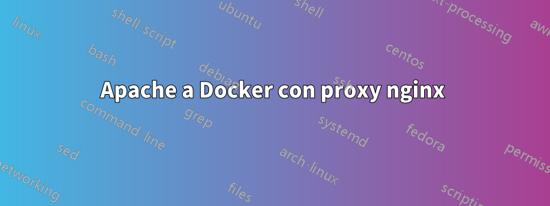 Apache a Docker con proxy nginx