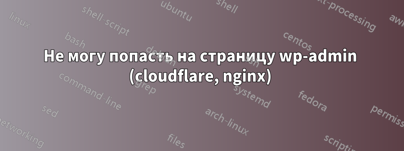 Не могу попасть на страницу wp-admin (cloudflare, nginx)