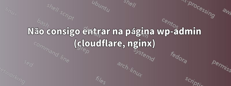 Não consigo entrar na página wp-admin (cloudflare, nginx)
