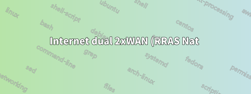 Internet dual 2xWAN (RRAS Nat) funcionó, pero la creación de equipos no funciona