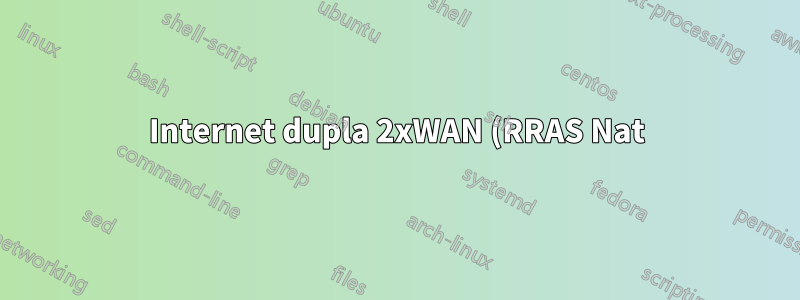 Internet dupla 2xWAN (RRAS Nat) funcionou, mas o teaming não funciona