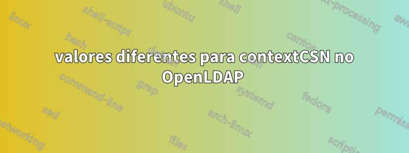2 valores diferentes para contextCSN no OpenLDAP
